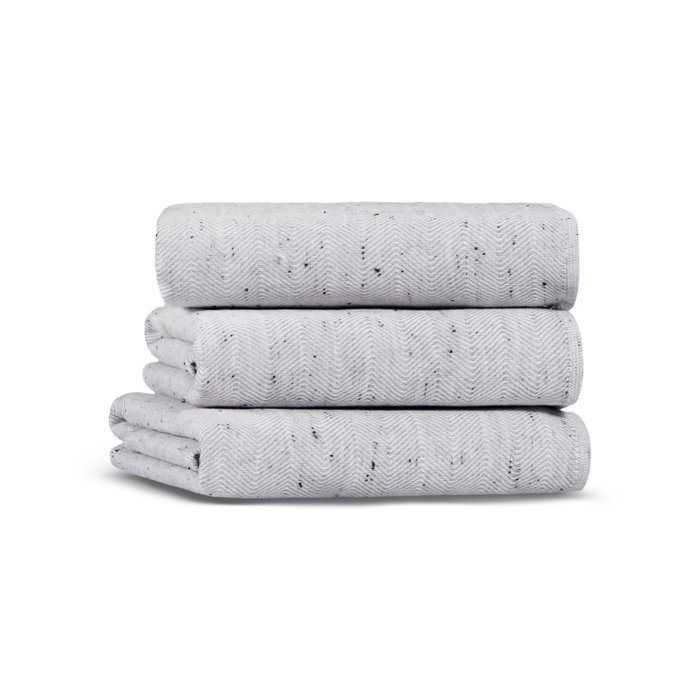 Mijölnir Fine Neppy Gauze - Toalla de Algodón 100% Gris Claro Suave y Absorbente para Baño 420 gr/m² 30x40 cm
